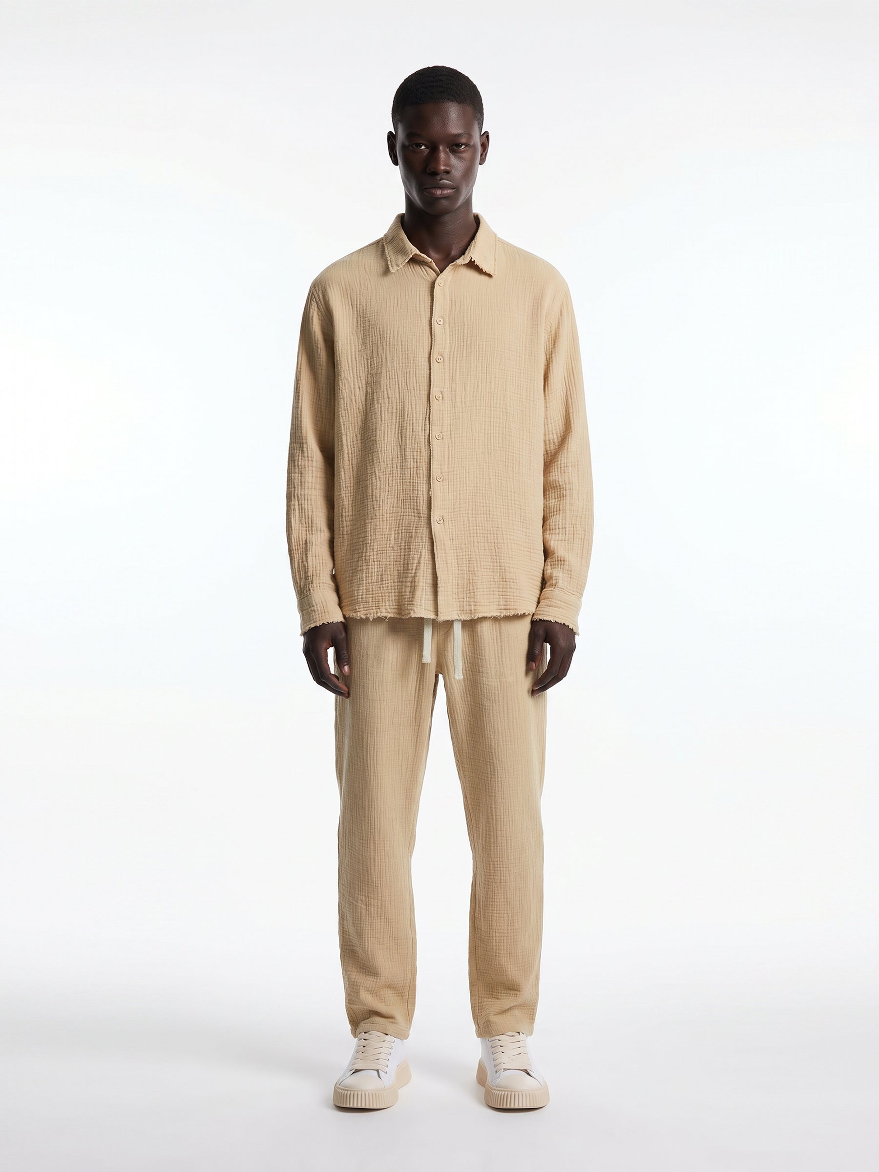 CREW Milano "Rhodes" Tetra Set Shirt/Pants Camel
