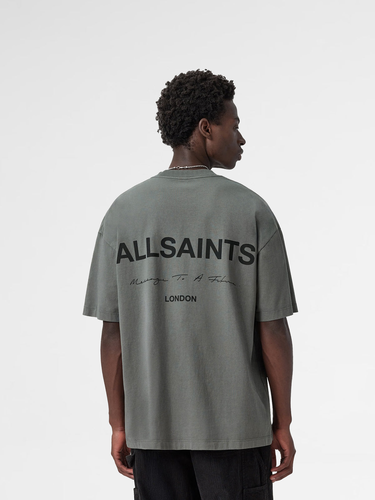 Allsaints Future Gastor Green T-Shirt M006PD-463622