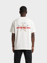 Crew Milano T-Shirt Logo Print CM-44 / WHITE