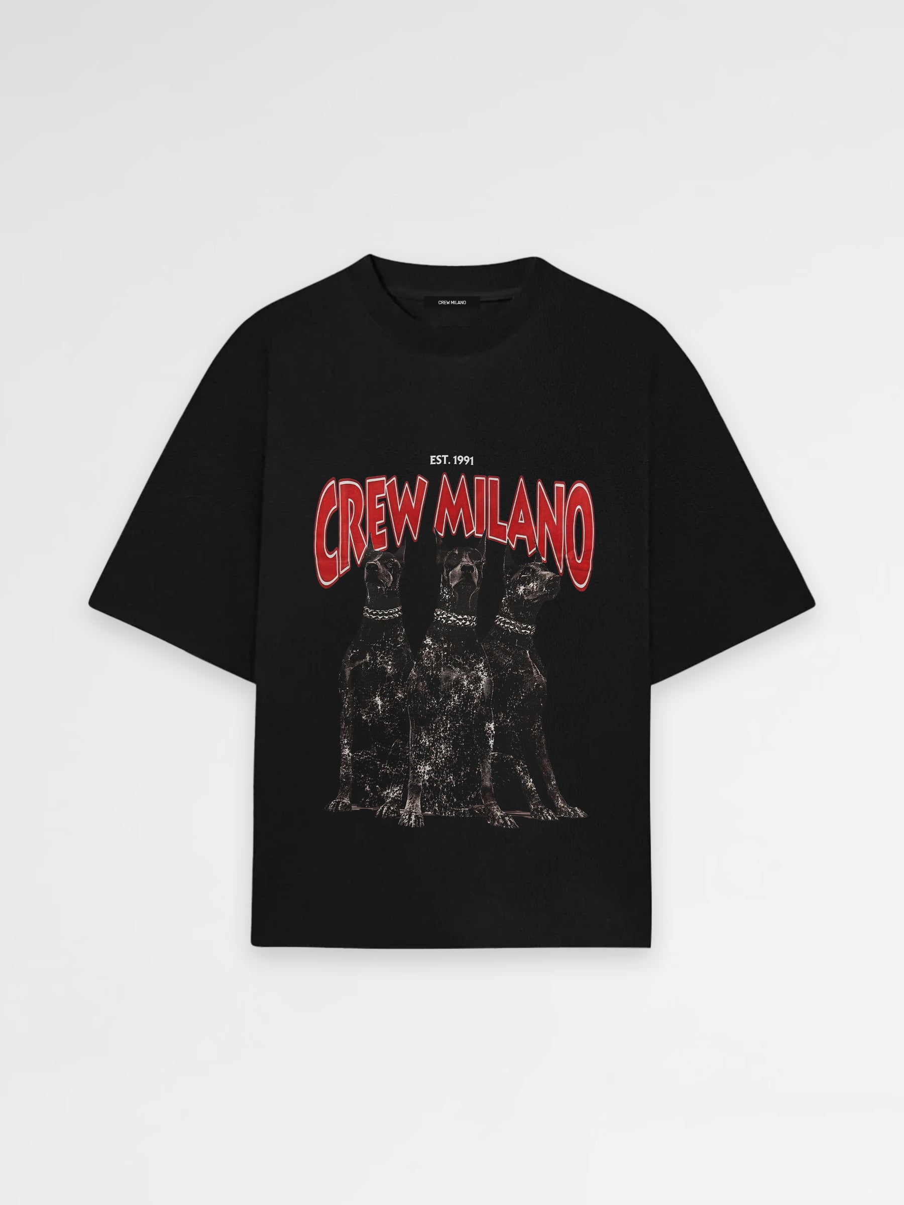 CREW Milano Oversized T-Shirt Logo Print