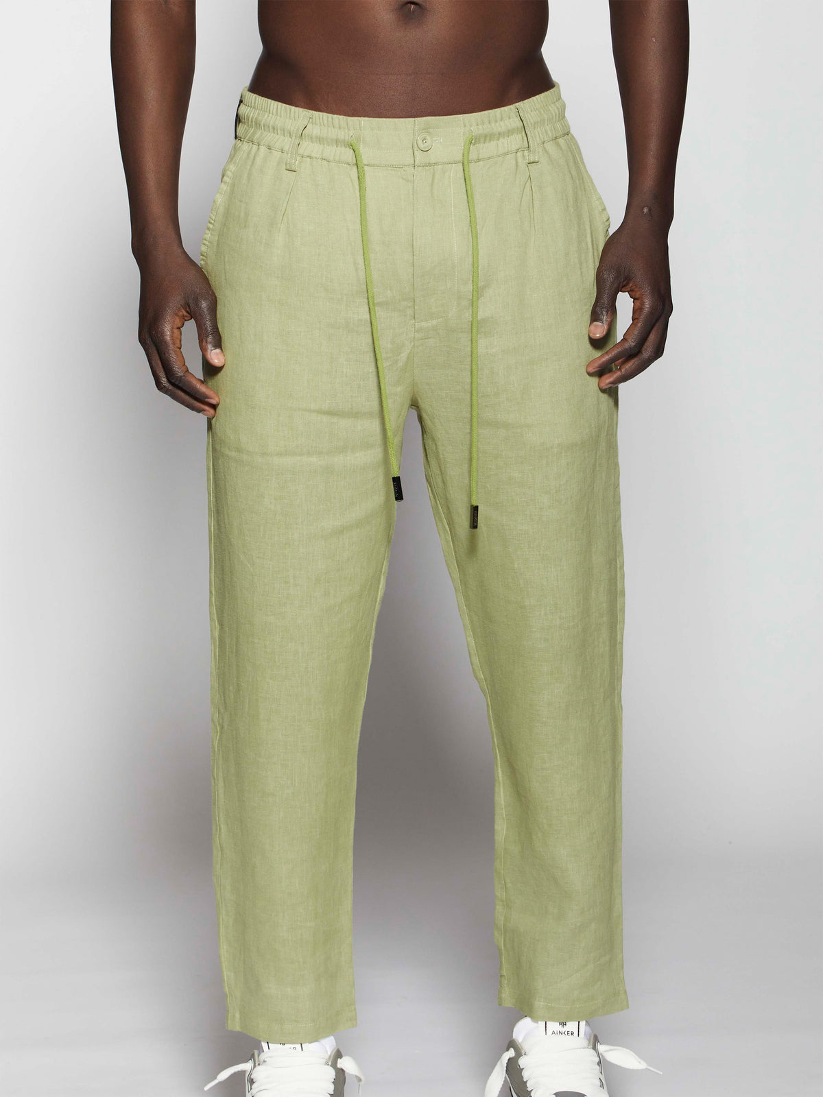 Ainker Linen 403 Green Pants
