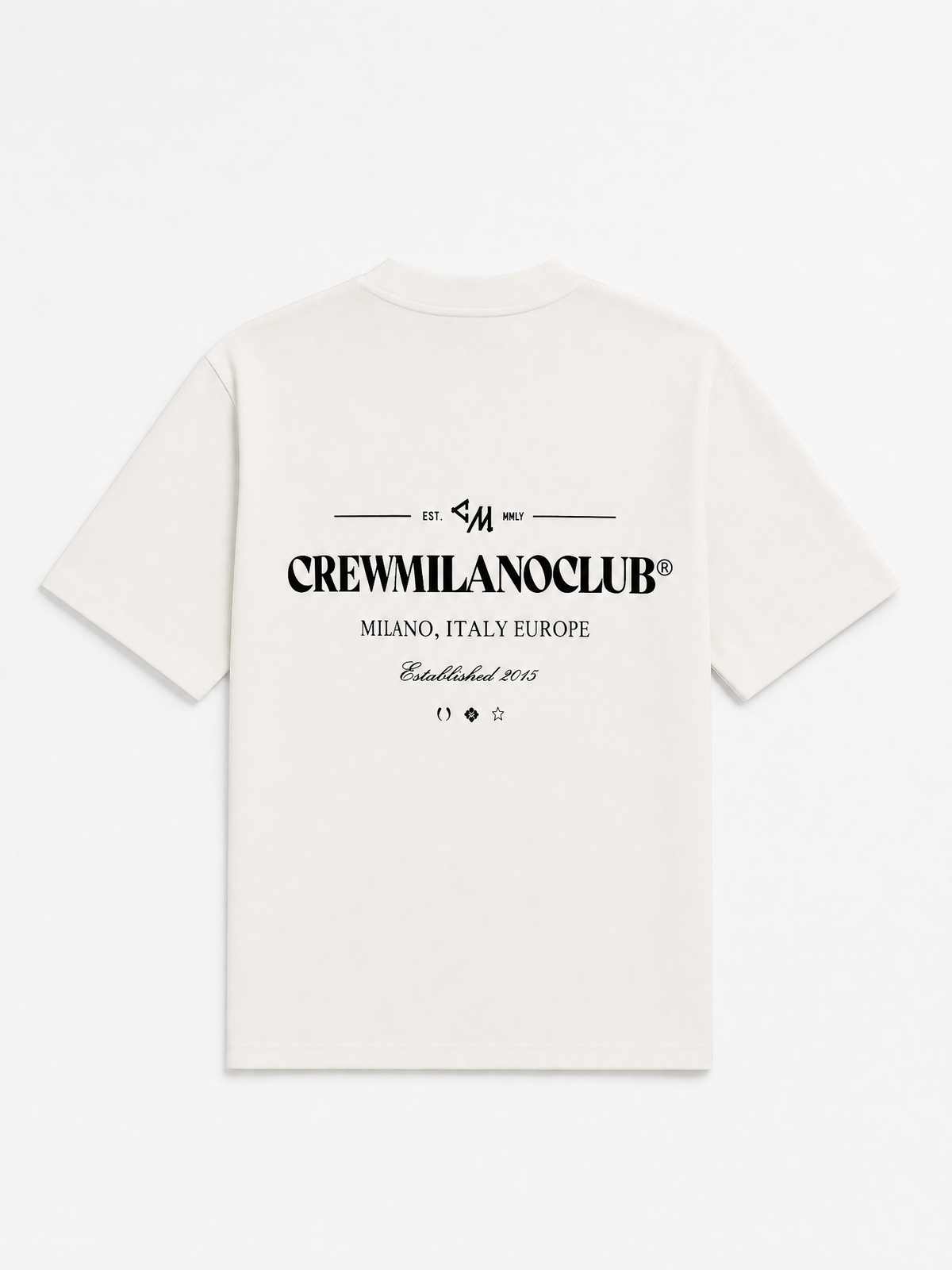 Crew Milano T-Shirt Logo Print - White