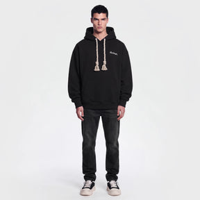 Ainker 1130 Black Knit Hoodie