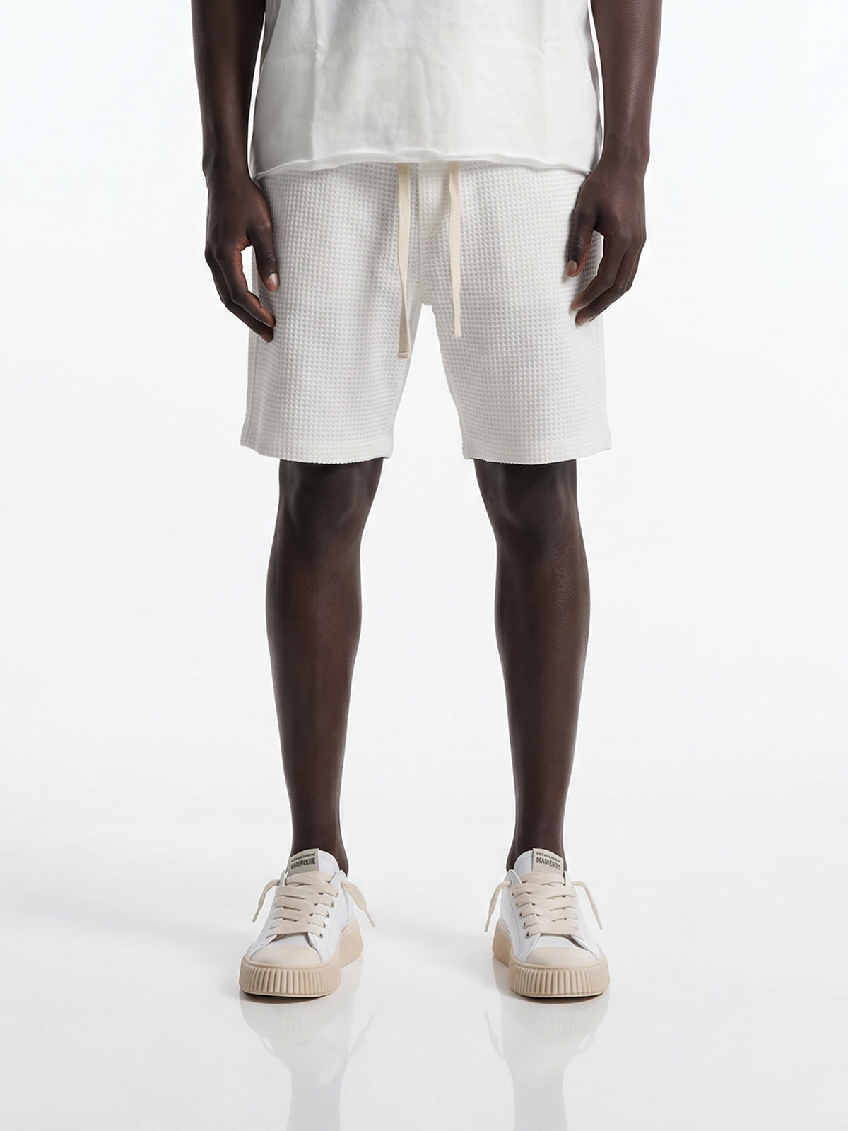 CREW Milano Waffle Shorts White