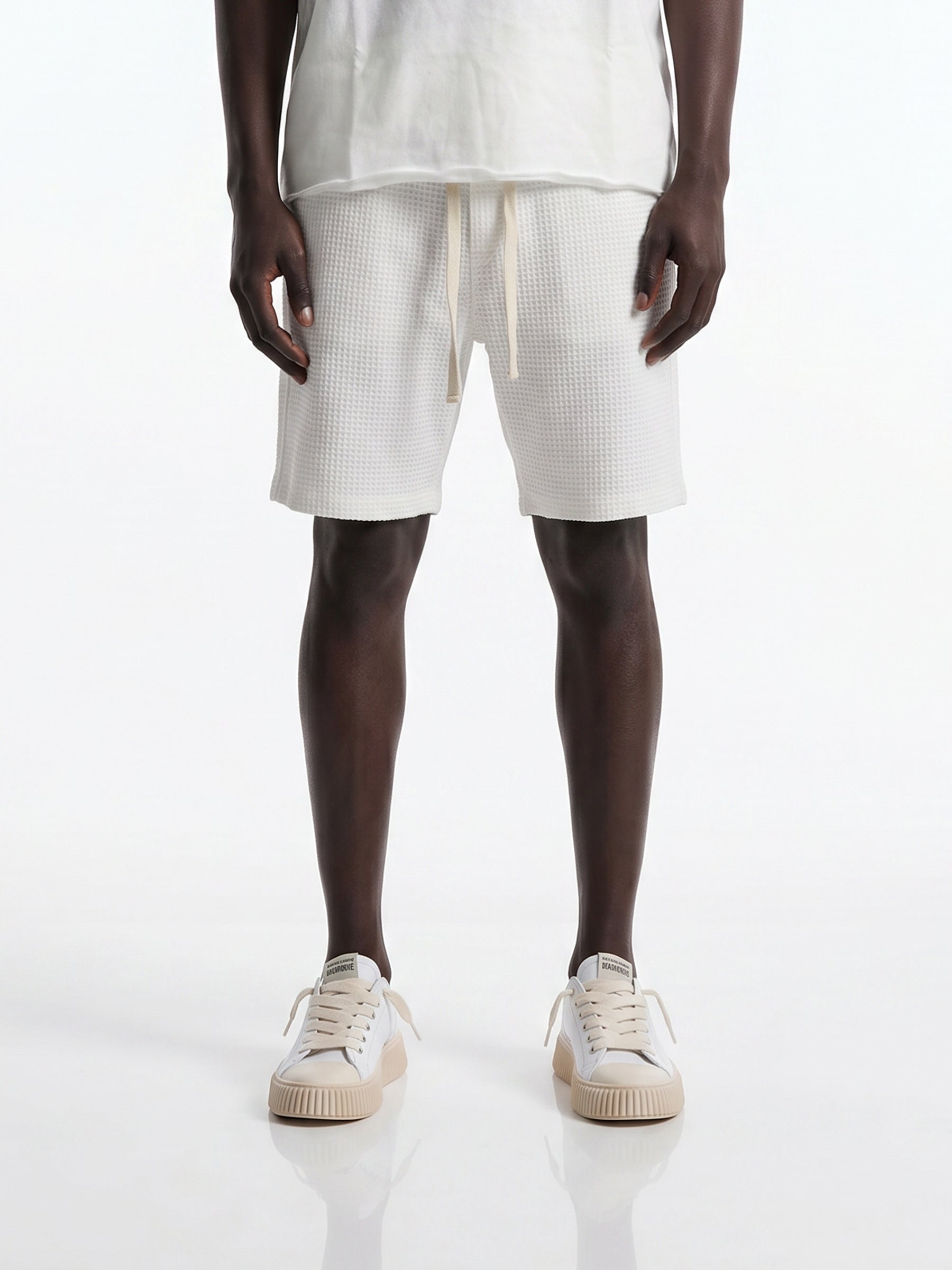 CREW Milano Waffle Shorts White