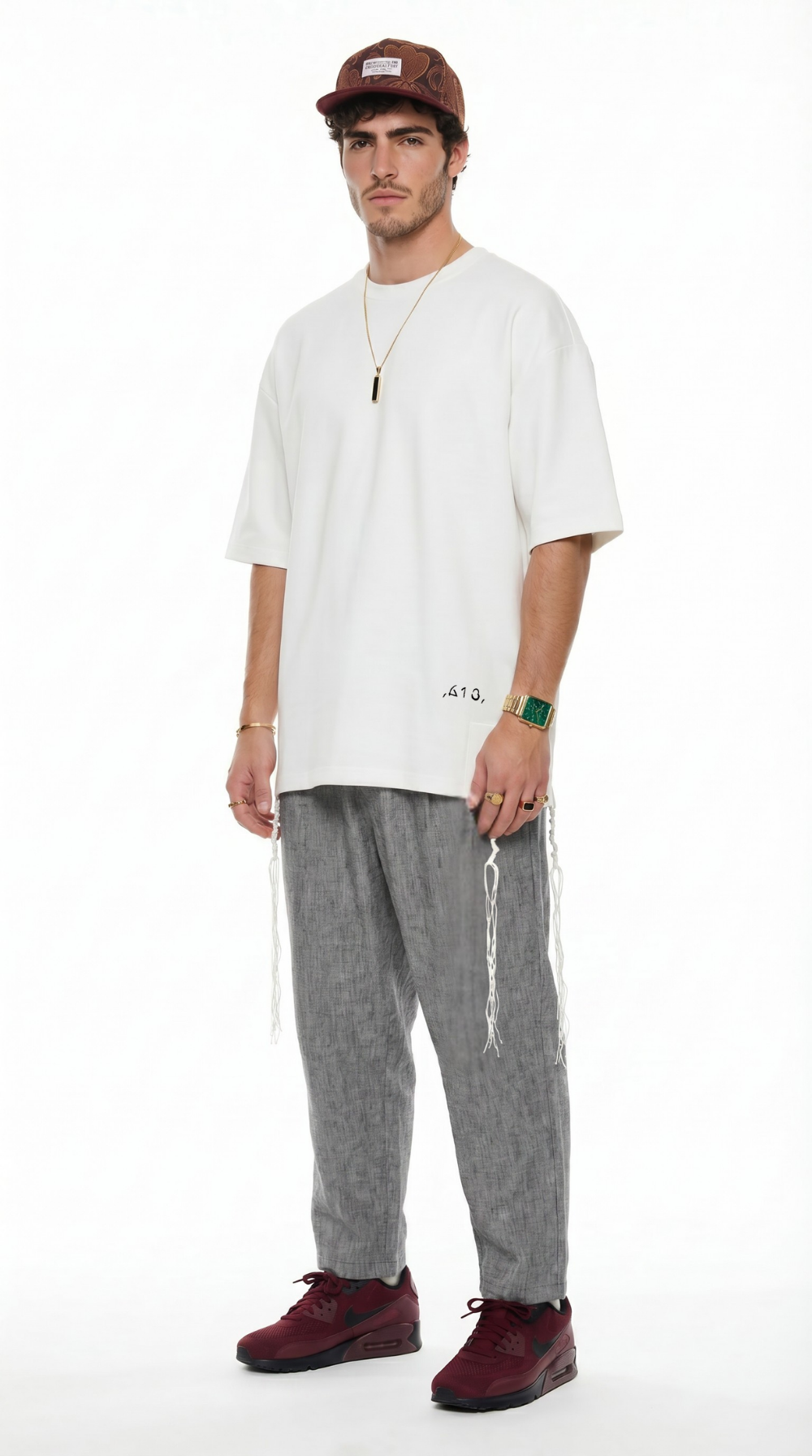 613 - Oversized T-Shirt with Tzitzit