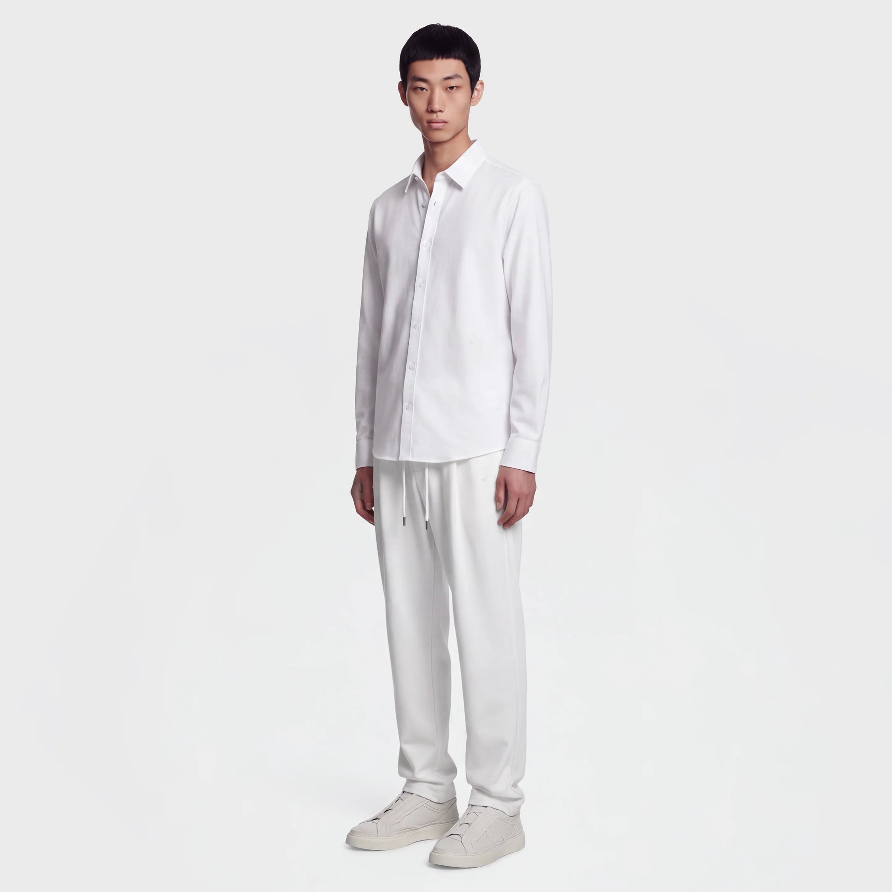 Ainker Wool Blend 1081 White Shirt