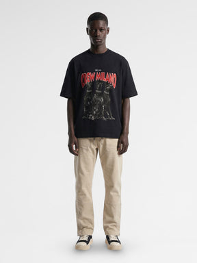 CREW Milano Oversized T-Shirt Logo Print