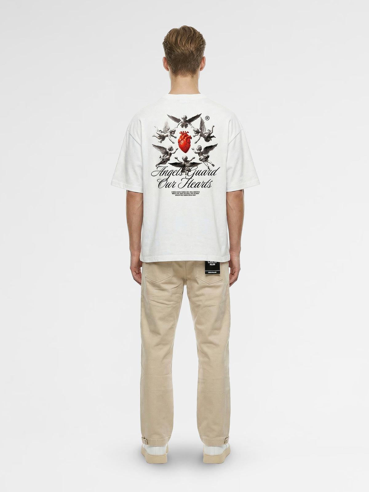CREW Milano Oversized T-Shirt Logo Print