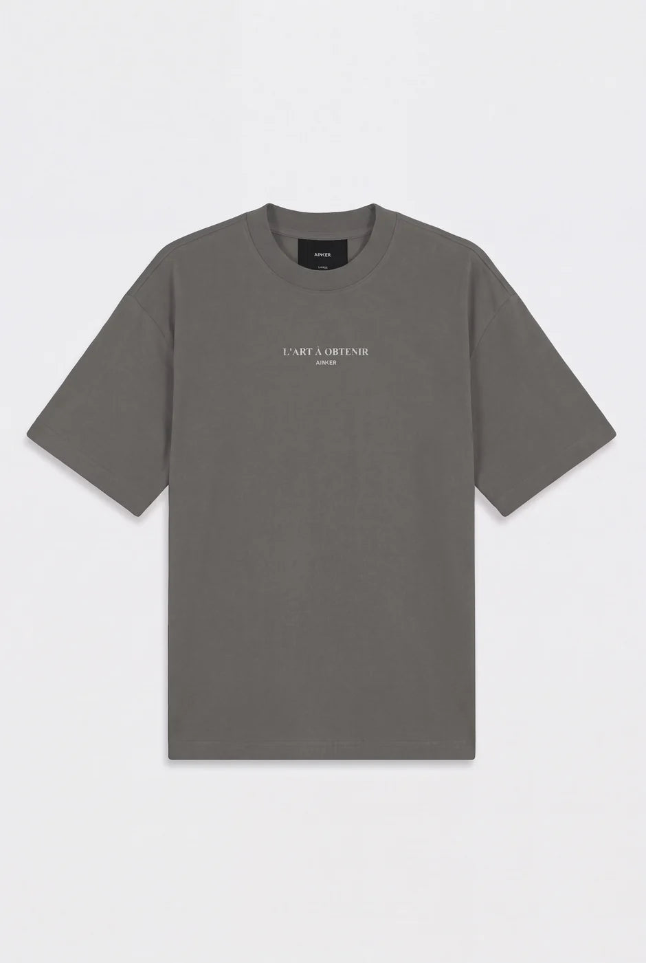 Ainker Cotton 1146 Gray T-Shirt