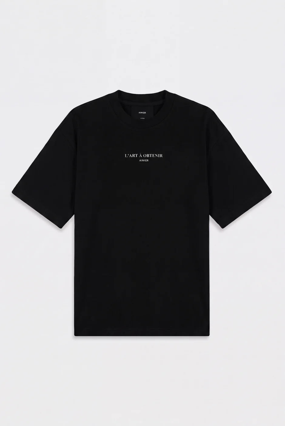 Ainker Cotton 1146 Black T-Shirt
