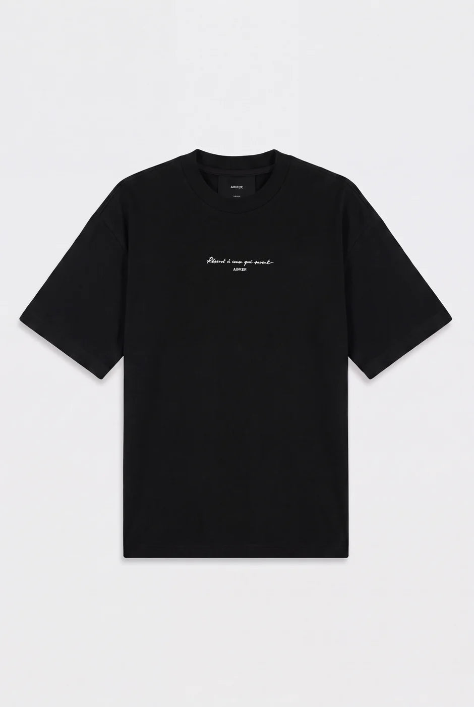 Ainker Cotton 1035 Black T-Shirt