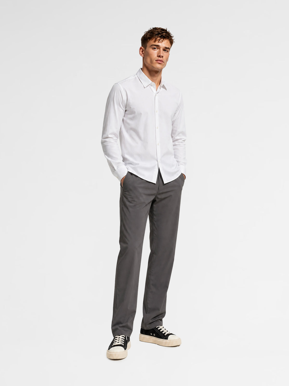 MAISON 9 PARIS White High End Nylon Shirt