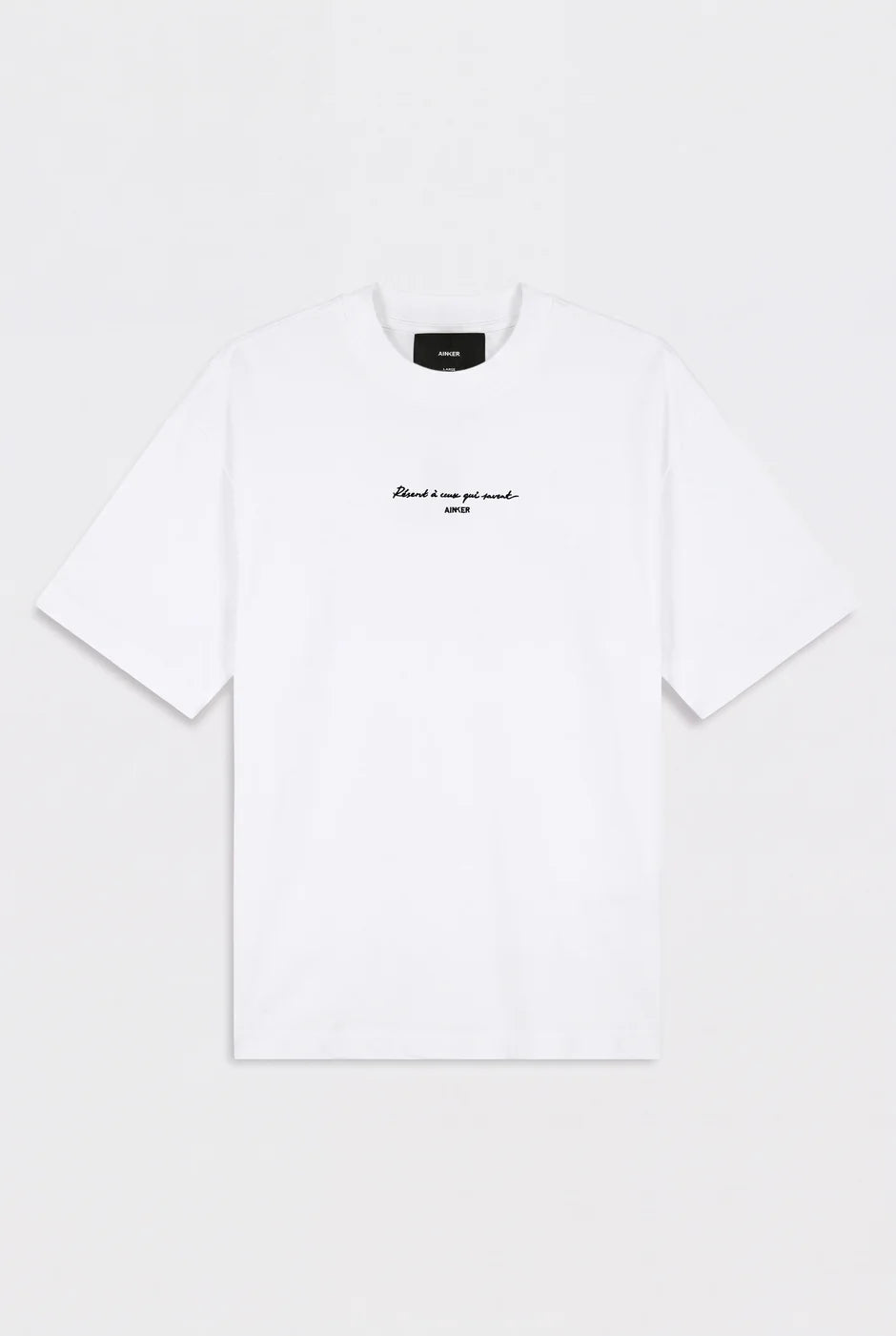 Ainker Cotton 1035 White T-Shirt