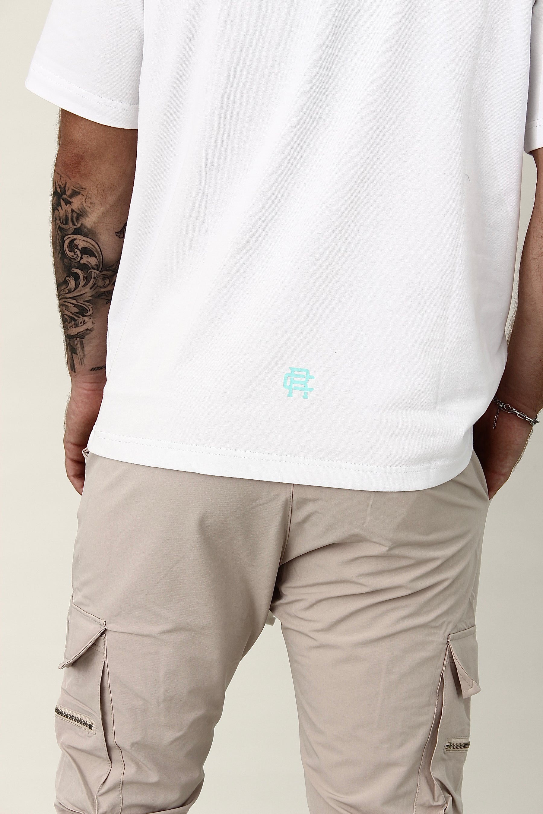 CREW Milano DUBAI White/Mint T-Shirt