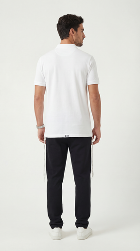 613 - Oversized Polo T-Shirt with Tzitzit