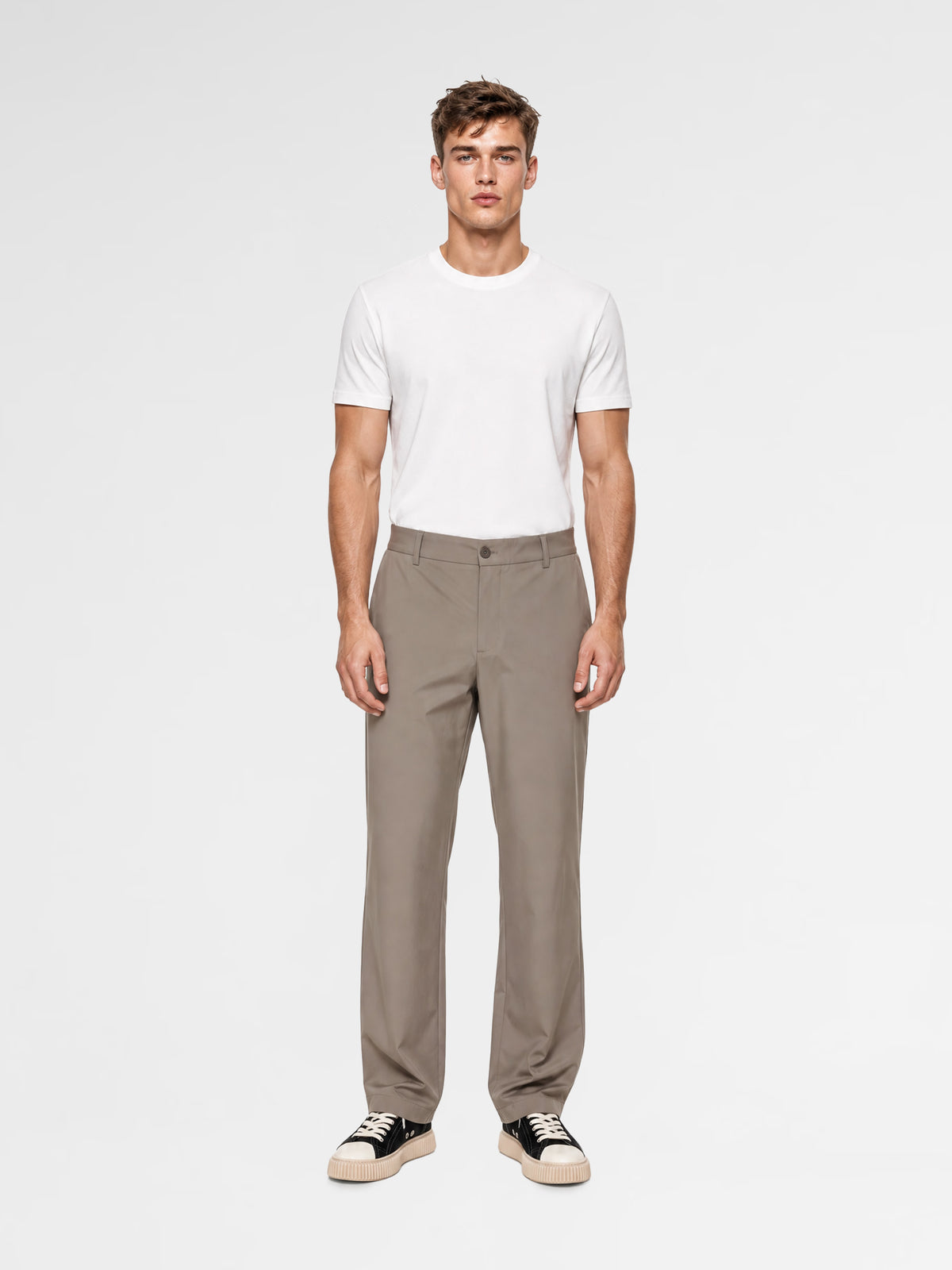 MAISON 9 PARIS High-End Mink Nylon Trousers Pants