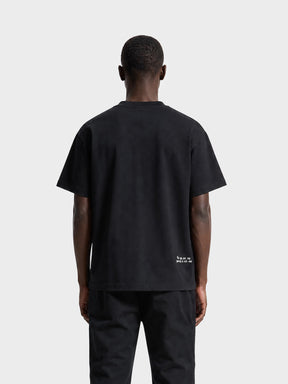 Crew Milano T-Shirt Logo Print CM-48 / BLACK