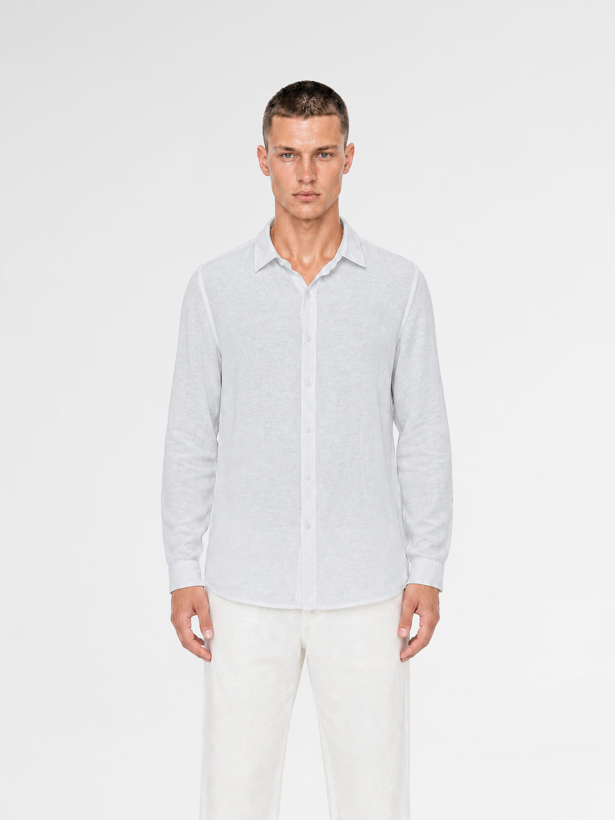 MAISON 9 PARIS Blue Soft Cotton Shirt