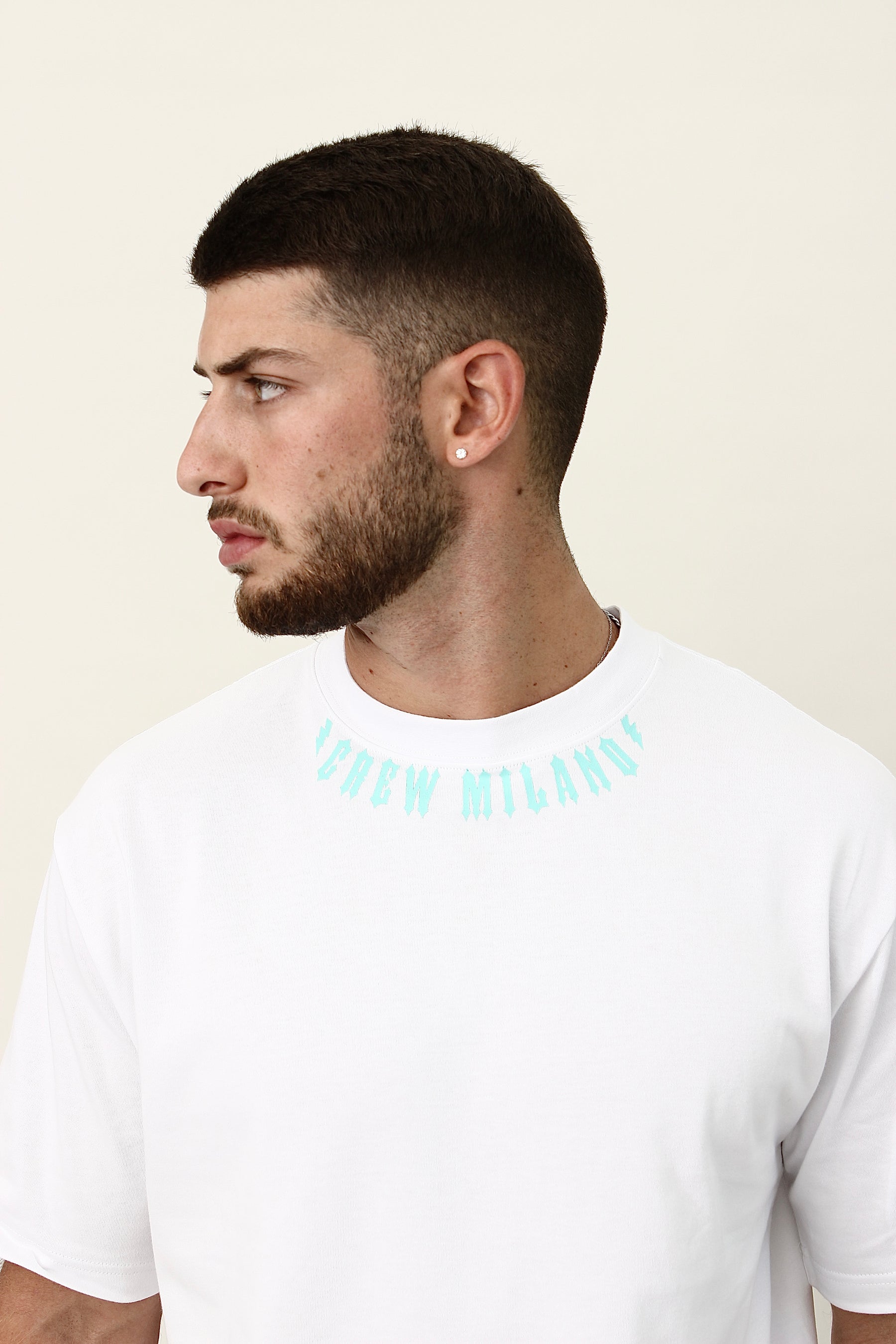 CREW Milano DUBAI White/Mint T-Shirt