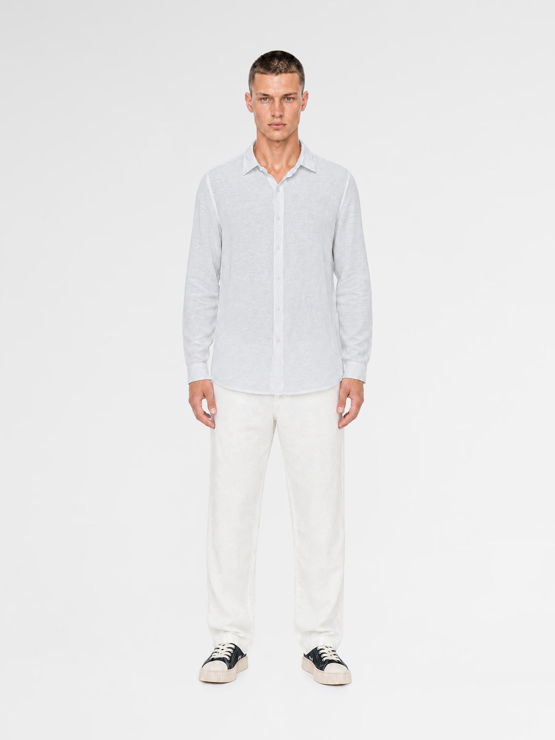 MAISON 9 PARIS Blue Soft Cotton Shirt
