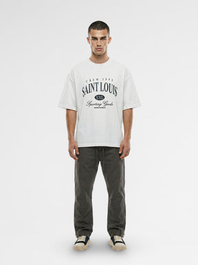 Crew Milano T-Shirt Logo Print - White