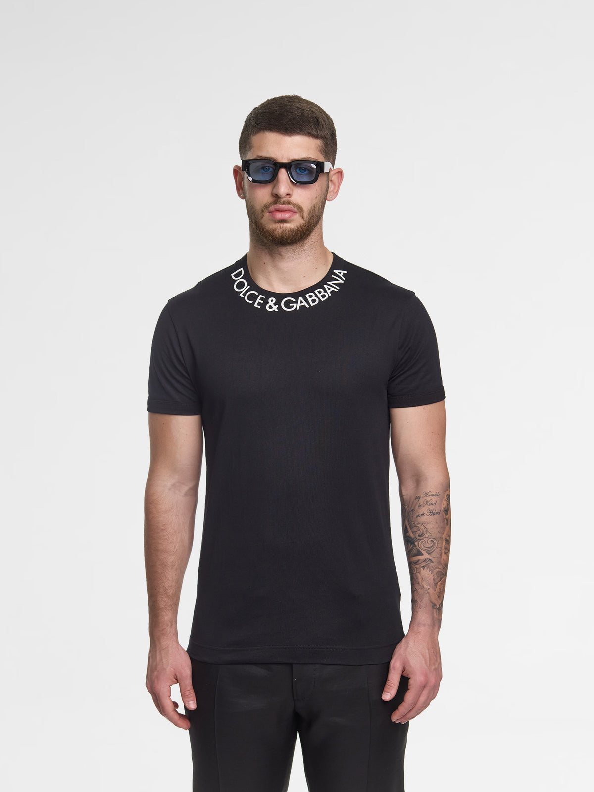 Dolce & Gabbana logo-print neckline T-shirt