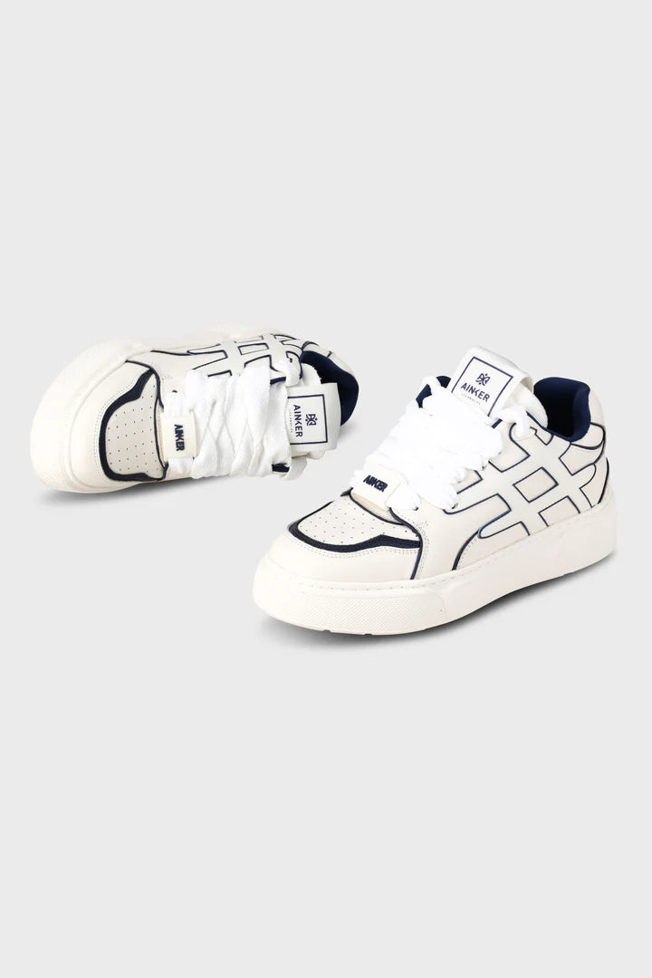 Ainker Backdoor Leather White Blue