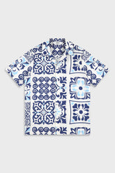 Ainker Cotton Poplin 840 Blue Shirt
