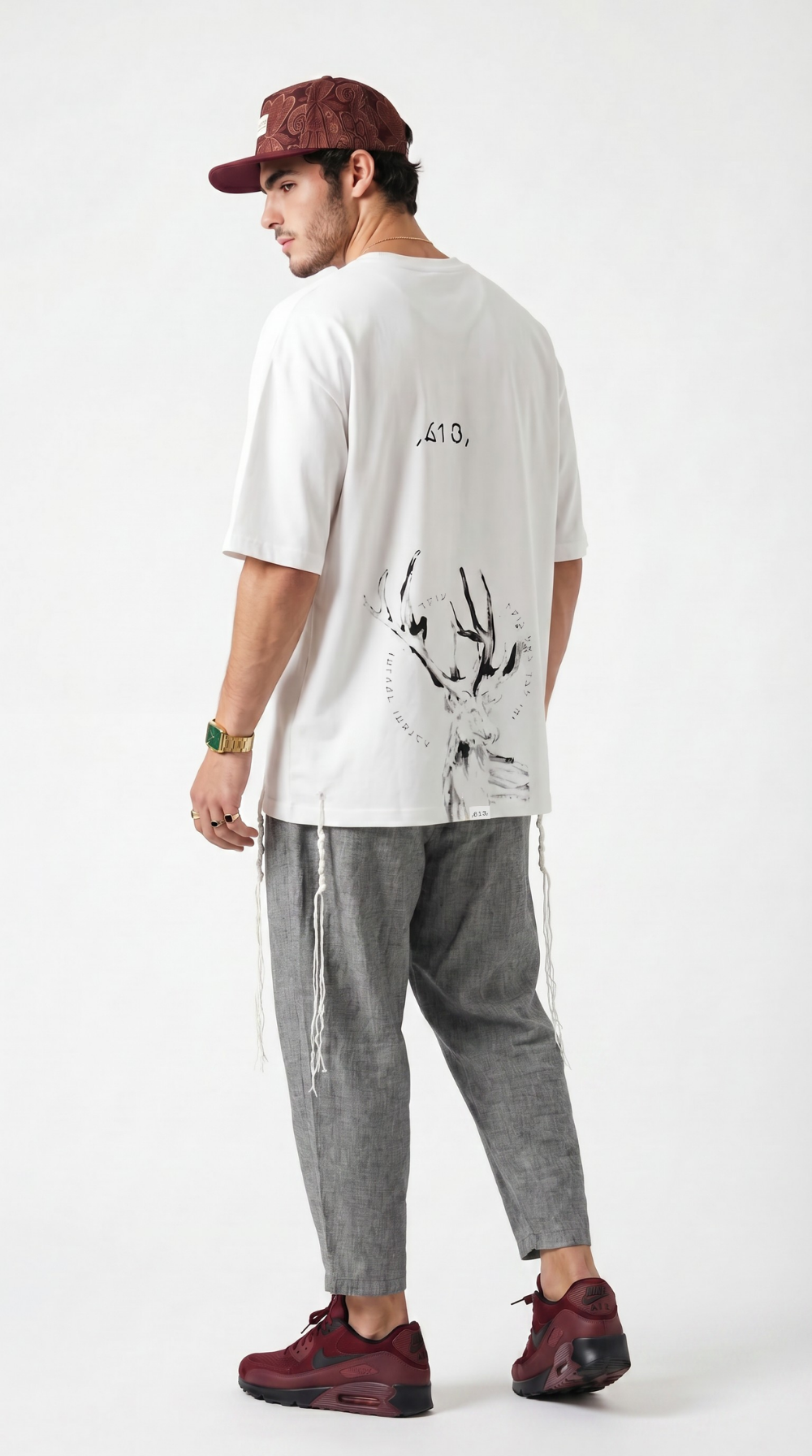 613 - Oversized T-Shirt with Tzitzit
