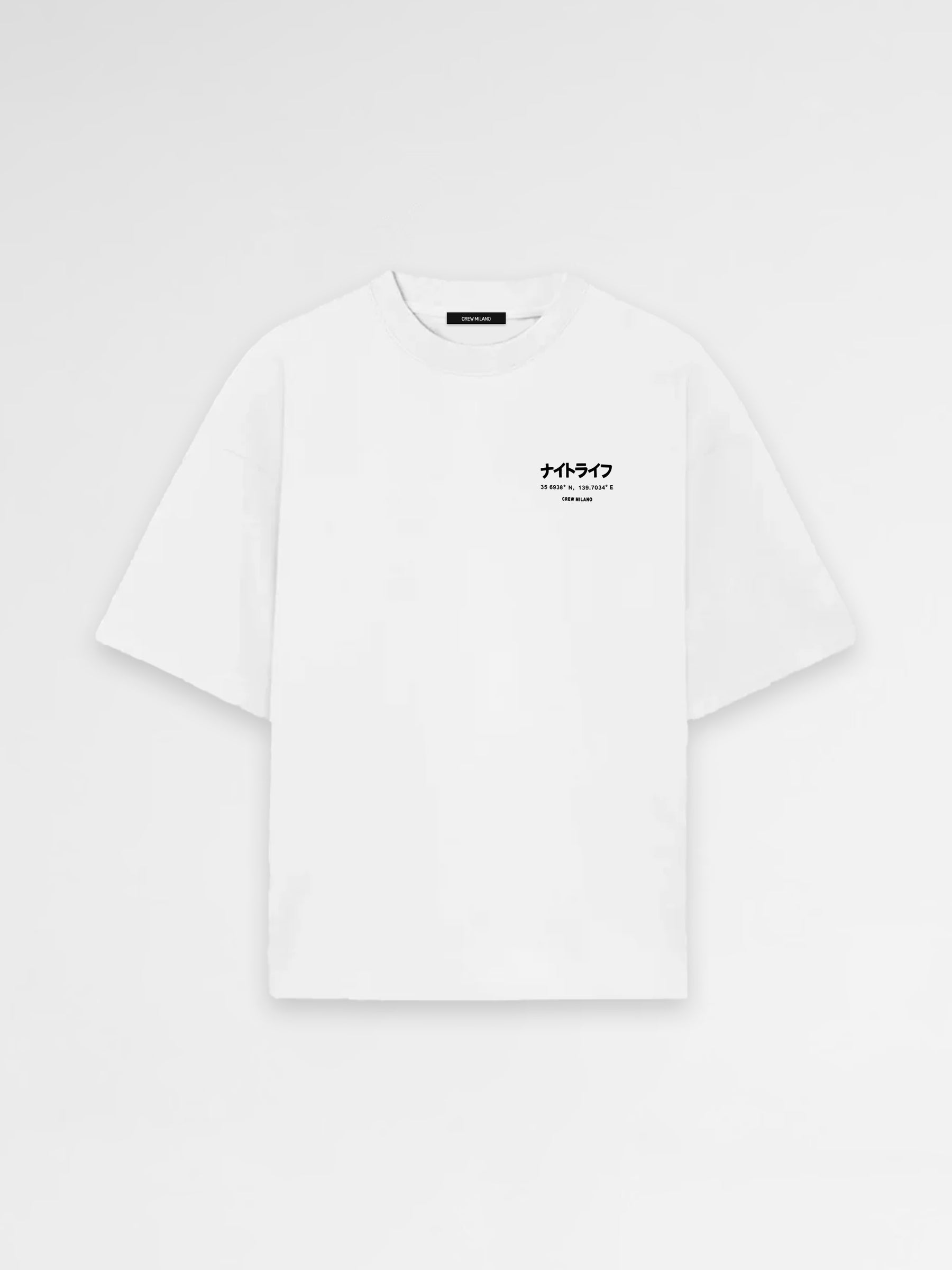 CREW Milano Oversized T-Shirt Logo Print