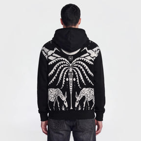 Ainker 1130 Black Knit Hoodie