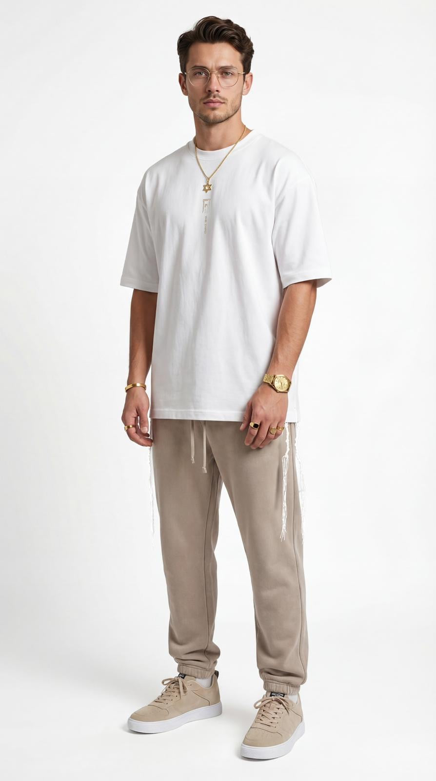 613 - Oversized T-Shirt with Tzitzit