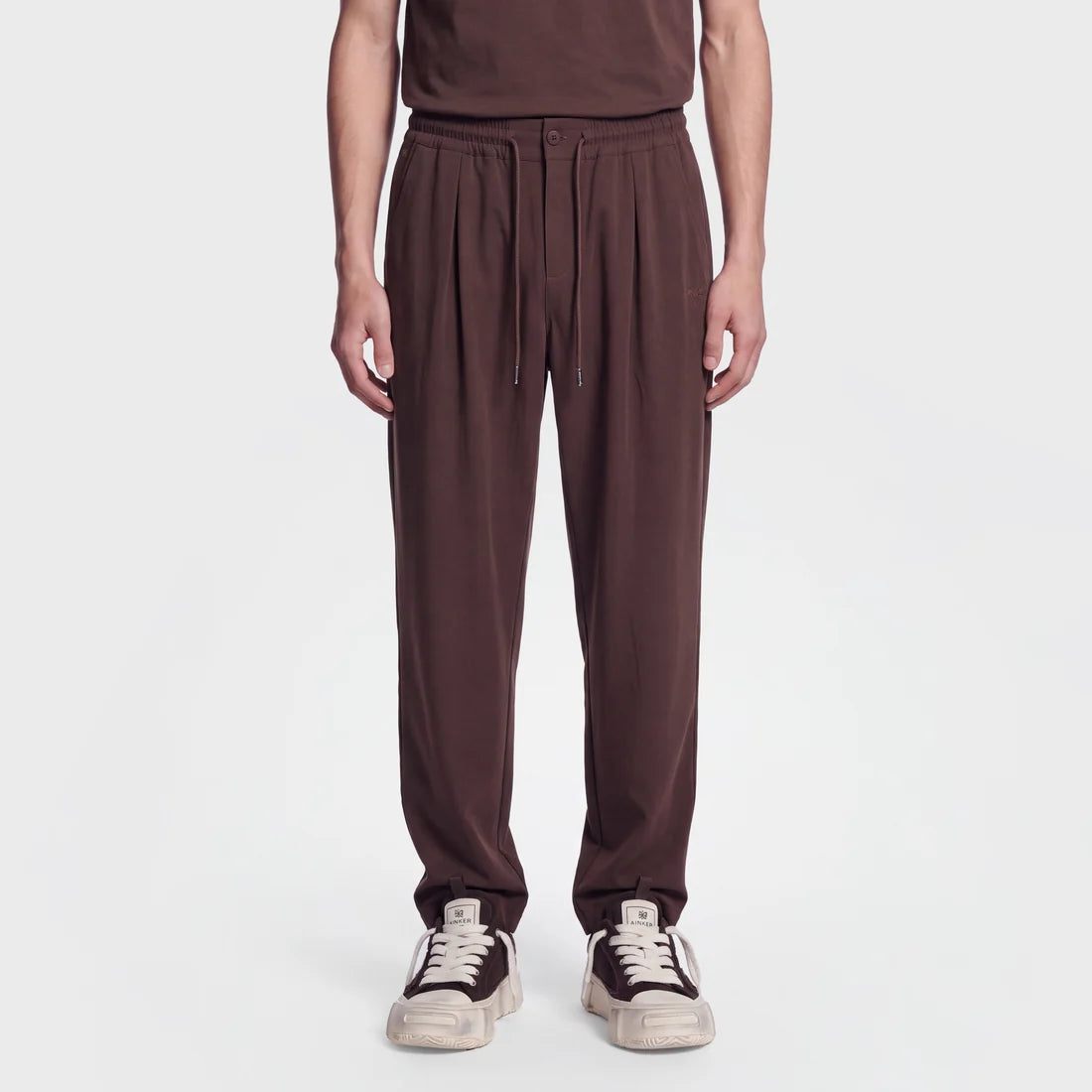Ainker Wool Blend 1081 Brown Pant
