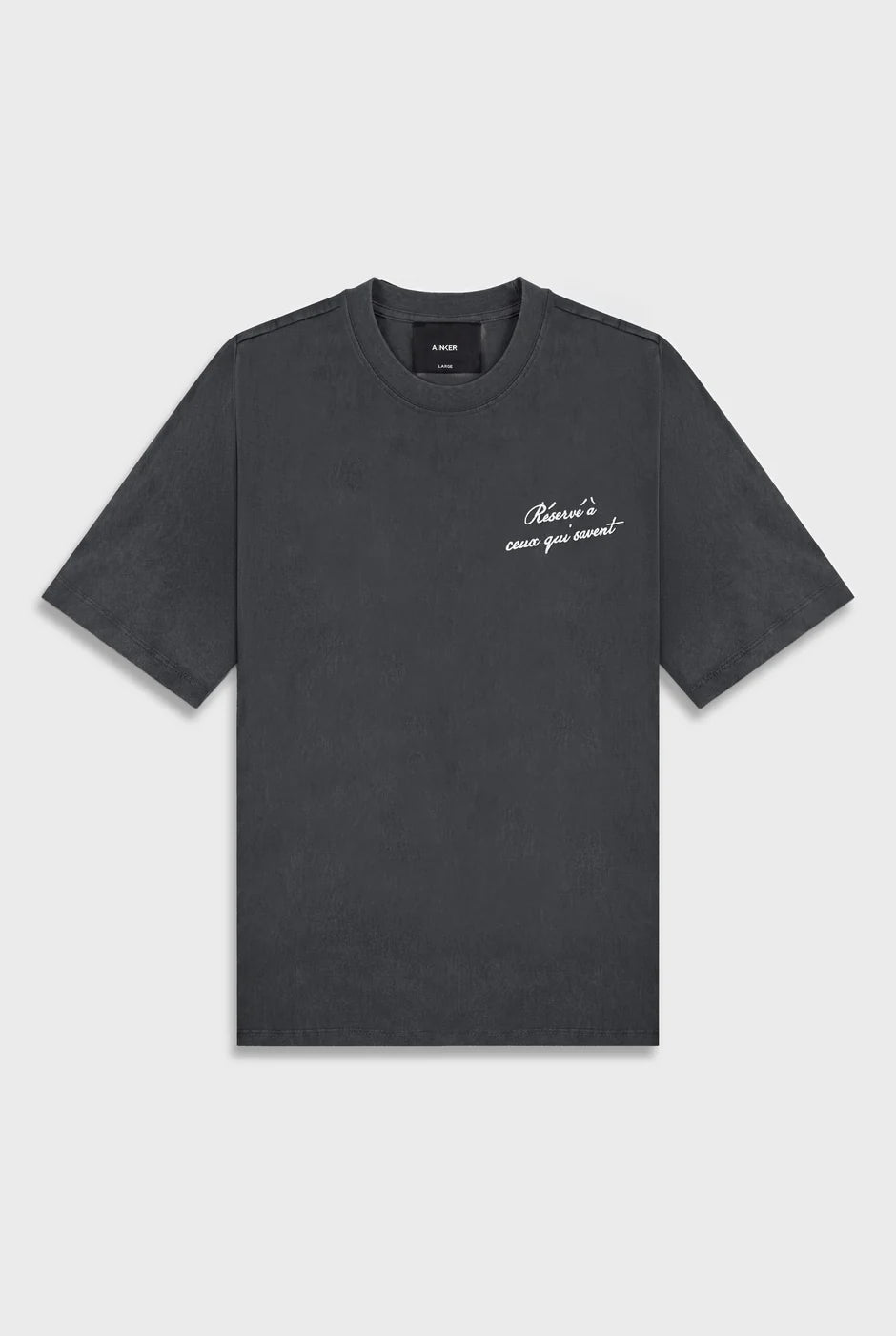 Ainker Cotton 1111 Gray T-Shirt