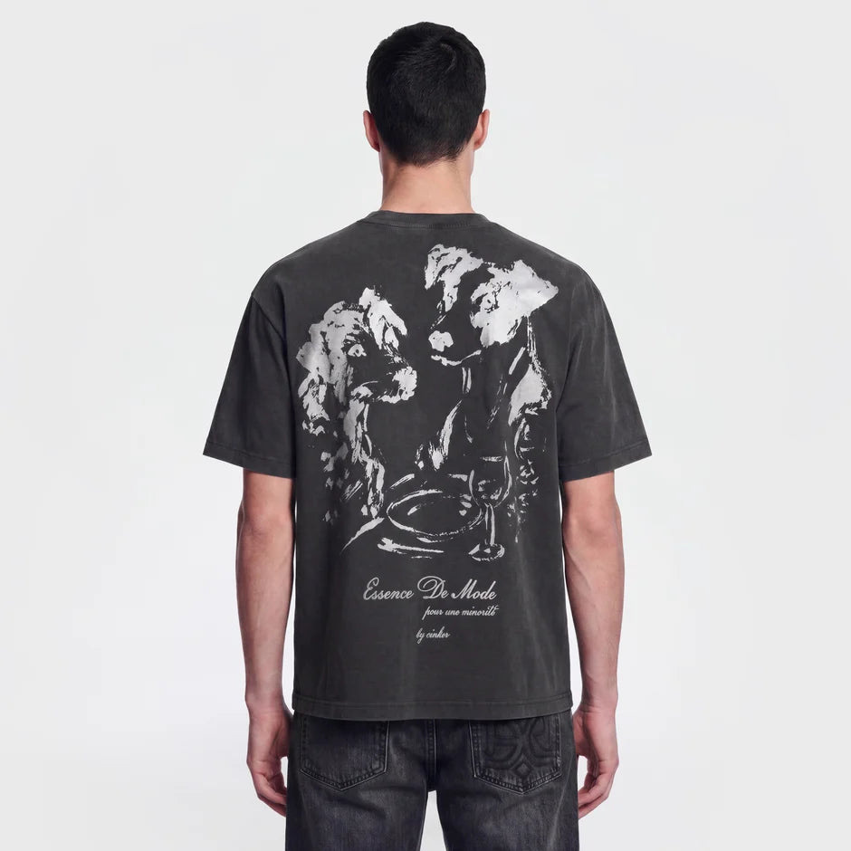 Ainker Cotton 1111 Gray T-Shirt