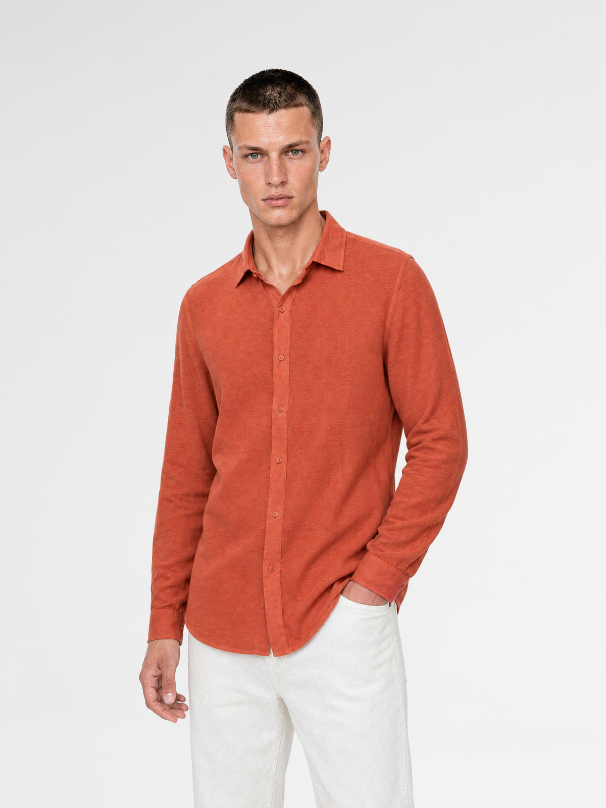 MAISON 9 PARIS Tile Soft Cotton Shirt