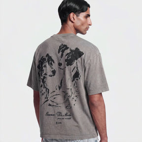 Ainker Cotton 1111 Light Gray T-Shirt