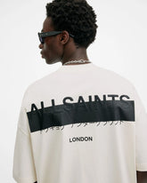 Allsaints Redact Ashen White T-Shirt M002PC-