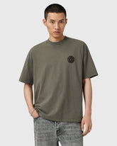 Allsaints Waved Forest Green T-Shirt M016JD-242615