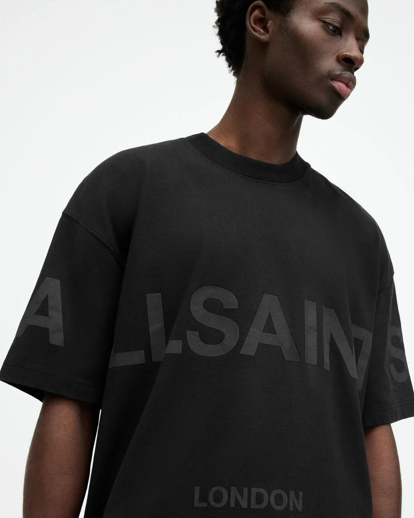 Allsaints T-SHIRT BIGGY AS CREW BLACK