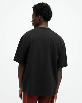 Allsaints T-SHIRT BIGGY AS CREW BLACK