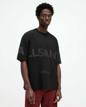 Allsaints T-SHIRT BIGGY AS CREW BLACK