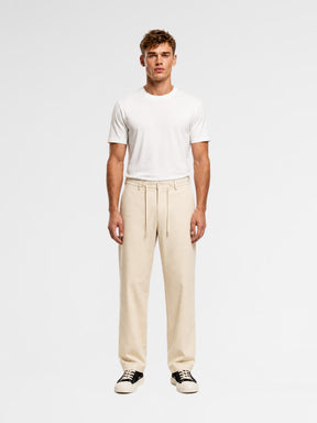 MAISON 9 PARIS Beige Soft Cotton Trousers Pants