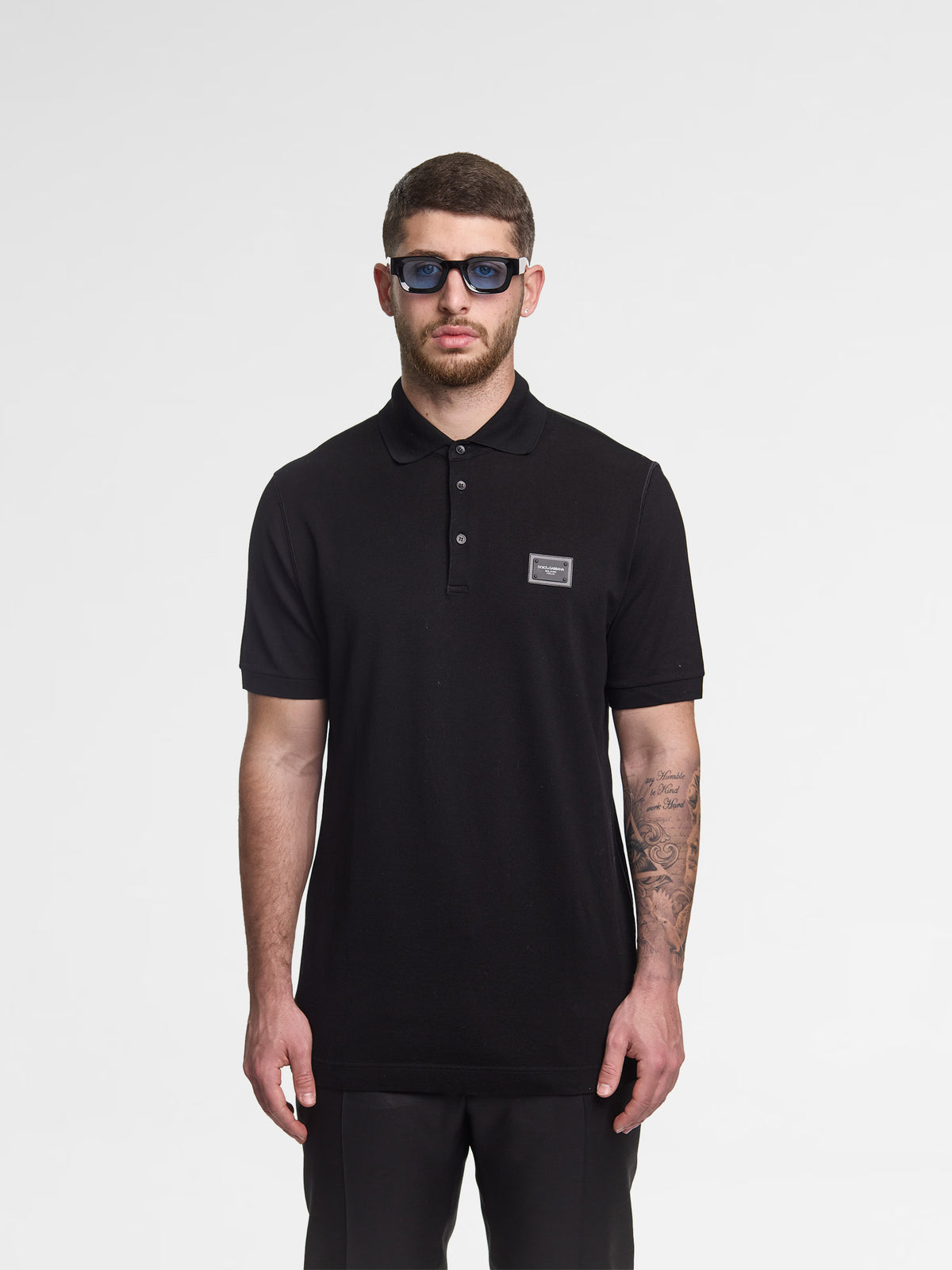 Dolce & Gabbana DG Essentials cotton piqué polo shirt