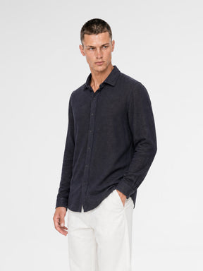 MAISON 9 PARIS Navy Soft Cotton Shirt