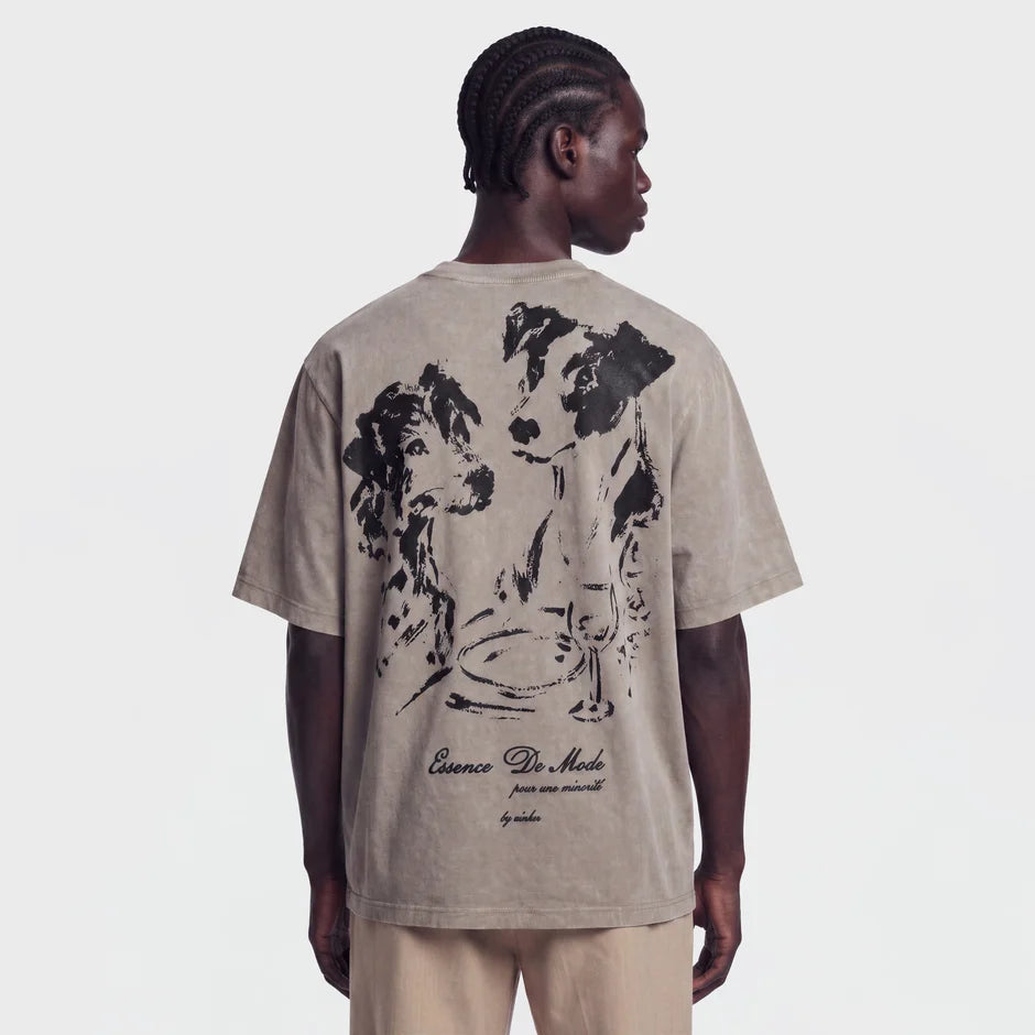 Ainker Cotton 1111 Off White T-Shirt