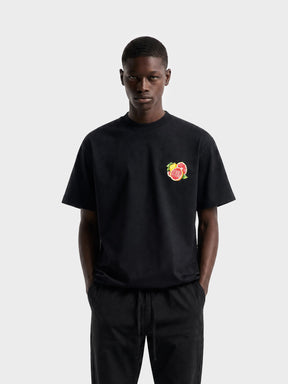 Crew Milano T-Shirt Logo Print CM-43 / BLACK