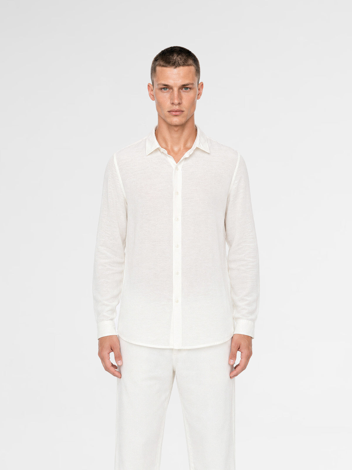 MAISON 9 PARIS White Soft Cotton Shirt