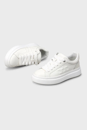 Ainker Drop Line White Leather
